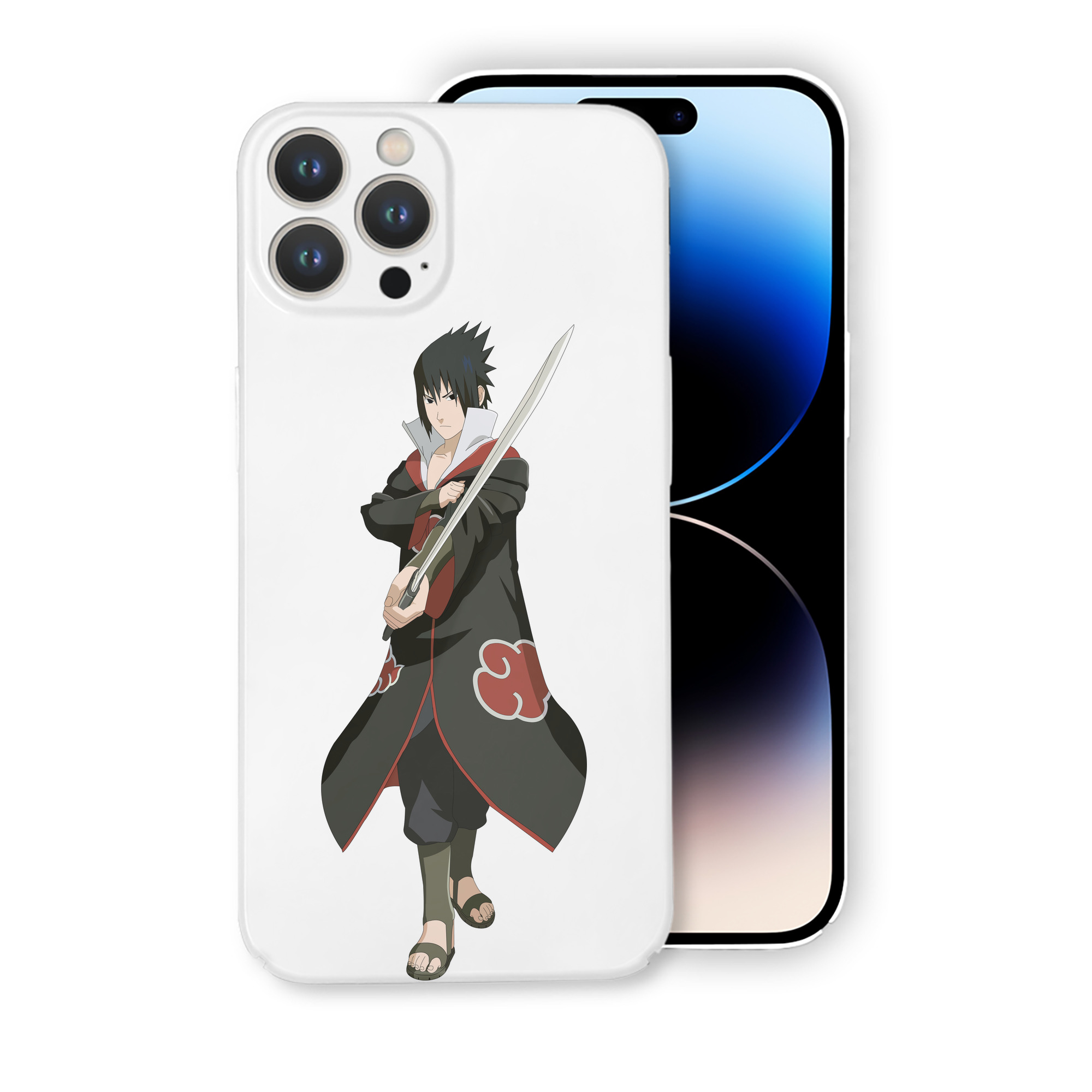 （画像用） NARUTO -ナルト- うちは サスケ Uchiha Sasuke 【iPhone 14シリーズ対応】ハードケース